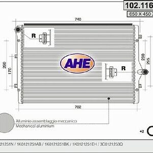 RADIATORE ACQUA AUDI A3 SEAT ALTEA LEON TOLEDO GOLF5 GOLF 6 2.0